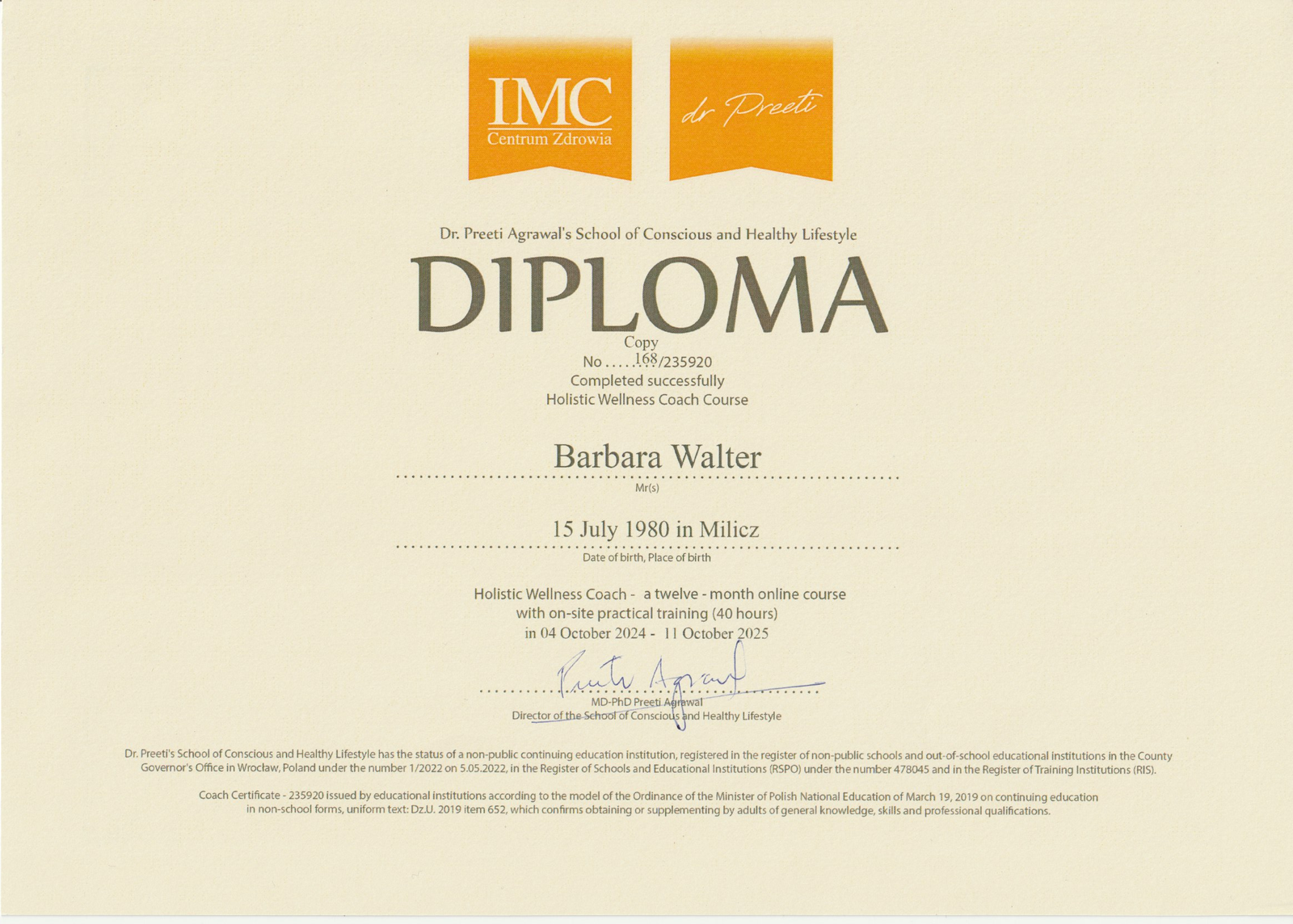 Holistic Coach Diploma image