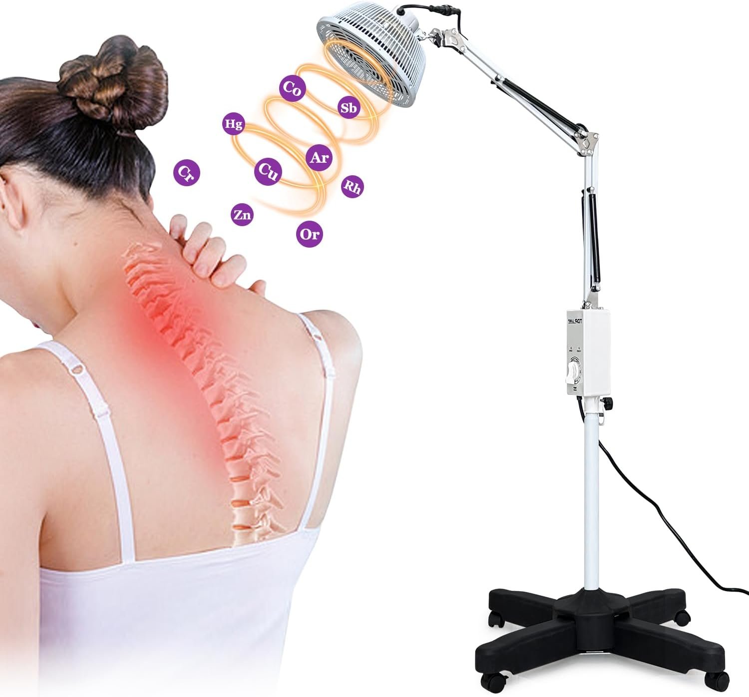 Low level diagram of mineral lamp therapy